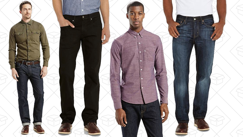 501 Original Fit Jeans, $70 | 559 Relaxed Straight Stretch Jeans, $43 | Classic One Pocket Shirt, $39 | 514 Straight Fit Jeans, $43